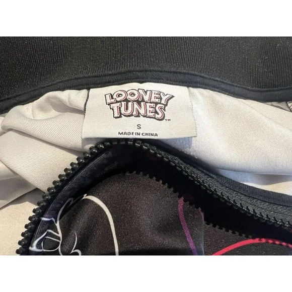 Looney Tunes Lola Bunny Space Jam Cartoon Black Graphic Full Zip Jacket 90s y2k - Picture 7 of 9